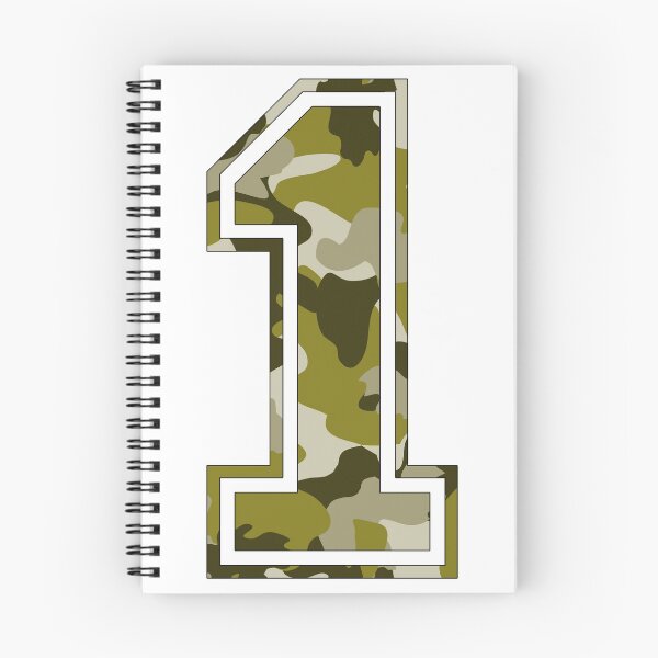 Item preview, Team Sports Uniform Number #1 - Camouflage designed and sold by RiplMedia.