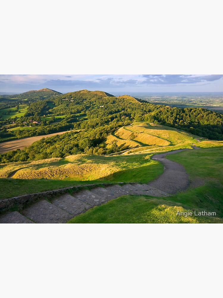Malvern Hills : curving down by AngelaBarnett
