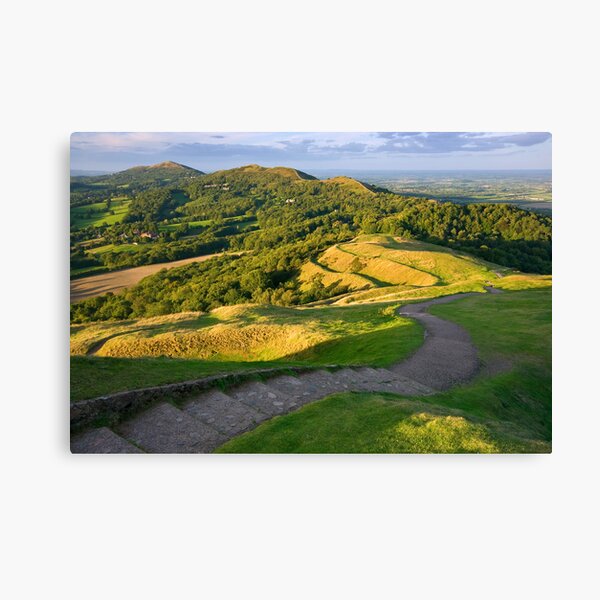 Malvern Hills : curving down Canvas Print