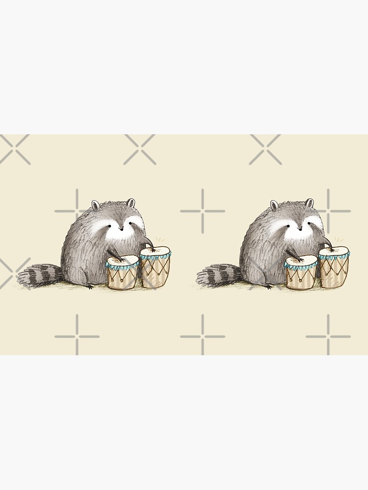 Raccoon on Bongos by SophieCorrigan