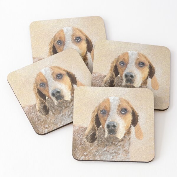 Item preview, American English Coonhound Painting - Original Dog Art designed and sold by alpendesigns.