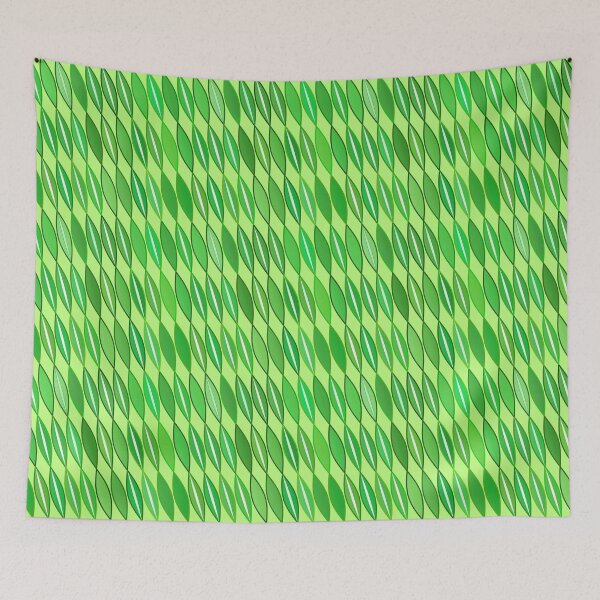 Item preview, Mid-Century Modern Leaves, Lime and Emerald Green designed and sold by Marymarice.