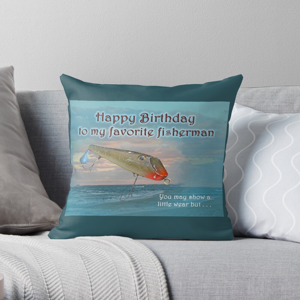 Fishing birthday card. Fishing lures by Paul Quagliana –  CountrysideGreetings