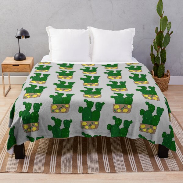 Item preview, Cute Cactus Design #144: Potato Cacti In Cute Lemon Pot designed and sold by DreamCactus.
