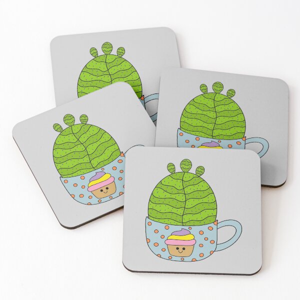 Aperçu de l'œuvre Cute Cactus Design #150: Small Barrel Cactus In Cute Cupcake Mug créée et vendue par DreamCactus.