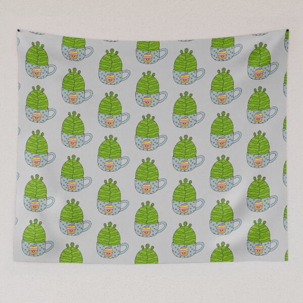 Item preview, Cute Cactus Design #150: Small Barrel Cactus In Cute Cupcake Mug designed and sold by DreamCactus.