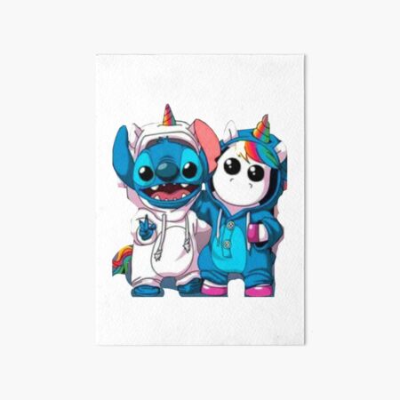 Stitch - Colored pencils Art Board Print for Sale by SabinasArts