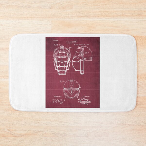 Item preview, Base Ball Mask Patent Year 1891 designed and sold by drawspots.