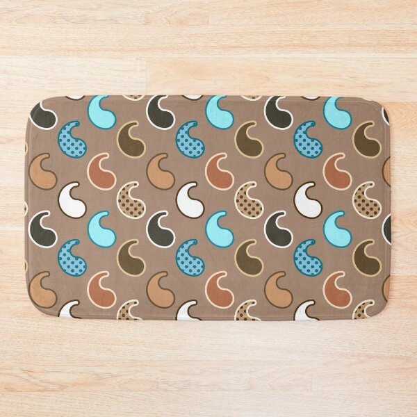 Item preview, Modern Paisley pattern, Taupe, Turquoise and Rust designed and sold by Marymarice.