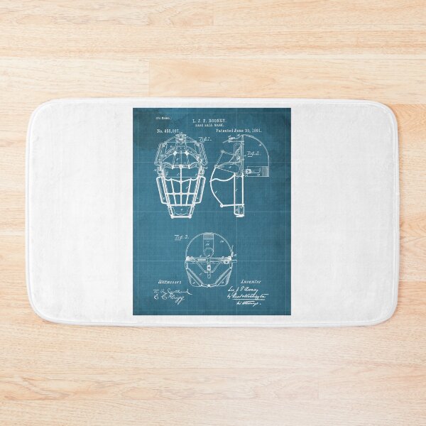 Item preview, Base Ball Mask Patent Year 1891 designed and sold by drawspots.