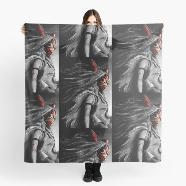 Fury of the Princess Anime Digital Painting Scarf
