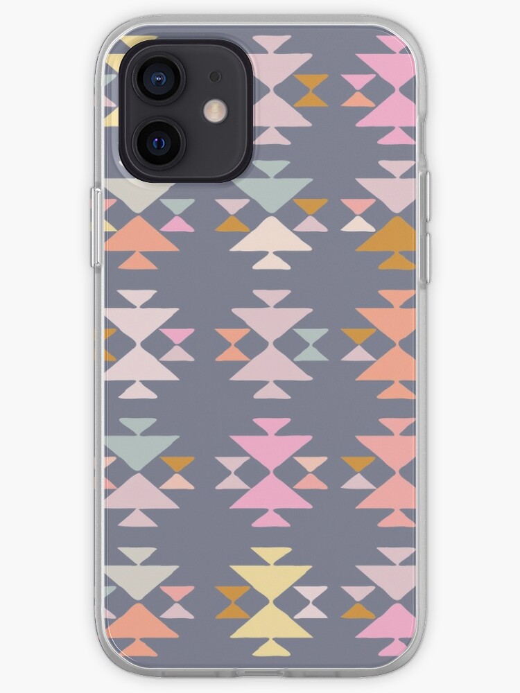 Funda de iPhone «Patrón de forma geométrica de triángulos pastel pintados  en pasteles terrosos» de JuneJournal | Redbubble