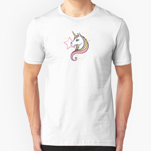 Unicorn and Stars Tee Slim Fit T-Shirt