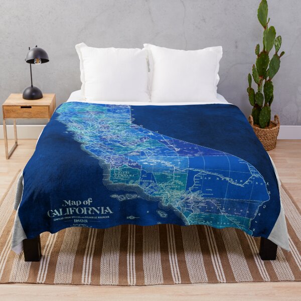 Item preview, California 1898 blue 2 designed and sold by drawspots.