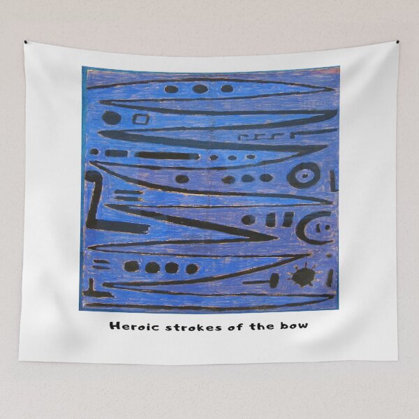 Item preview, Paul Klee Art t-shirt Heroic strokes of the bow 1938 designed and sold by AvantGardeArt52.
