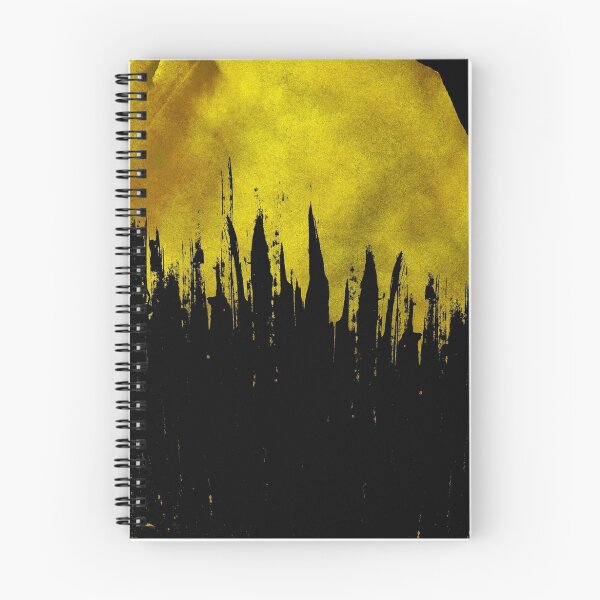 Item preview, Yellow Paint Brushstroke Drips on Black designed and sold by Blkstrawberry.