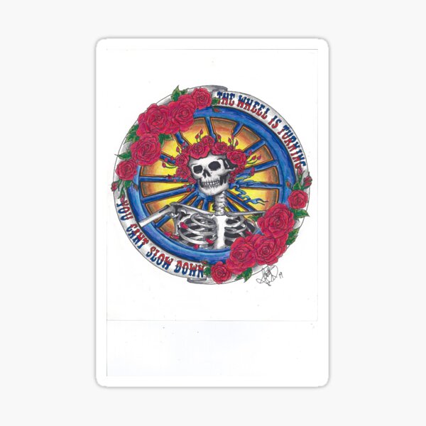 Deadhead, Art, Grateful, Stealies Sticker