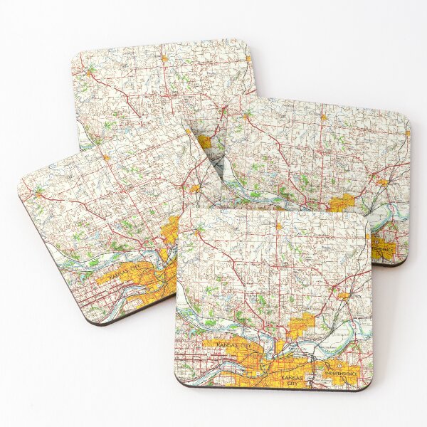 Item preview, Kansas City 1960 Old Map designed and sold by drawspots.