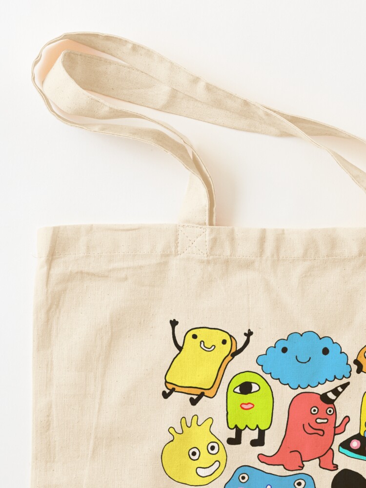 Alternate view of I love monsters Tote Bag