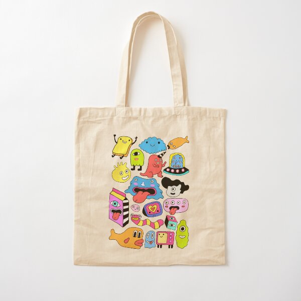 I love monsters Cotton Tote Bag