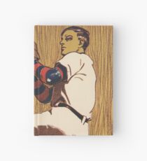 Vintage Baseball illustration Hardcover Journal