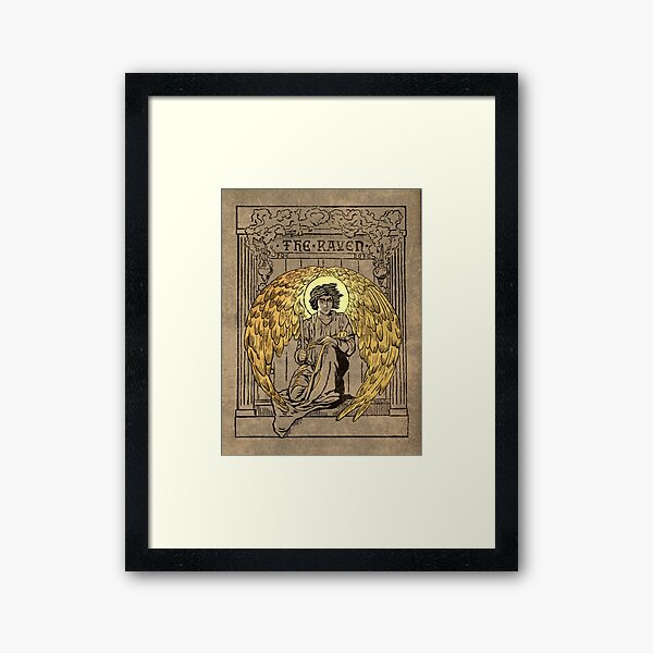 El Cuervo. Portada de la edición de 1884 Lámina enmarcada
