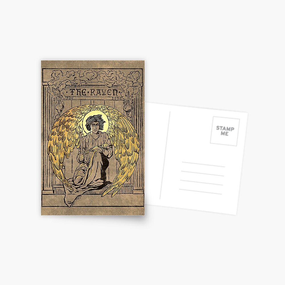 El Cuervo. Portada de la edición de 1884 Postal