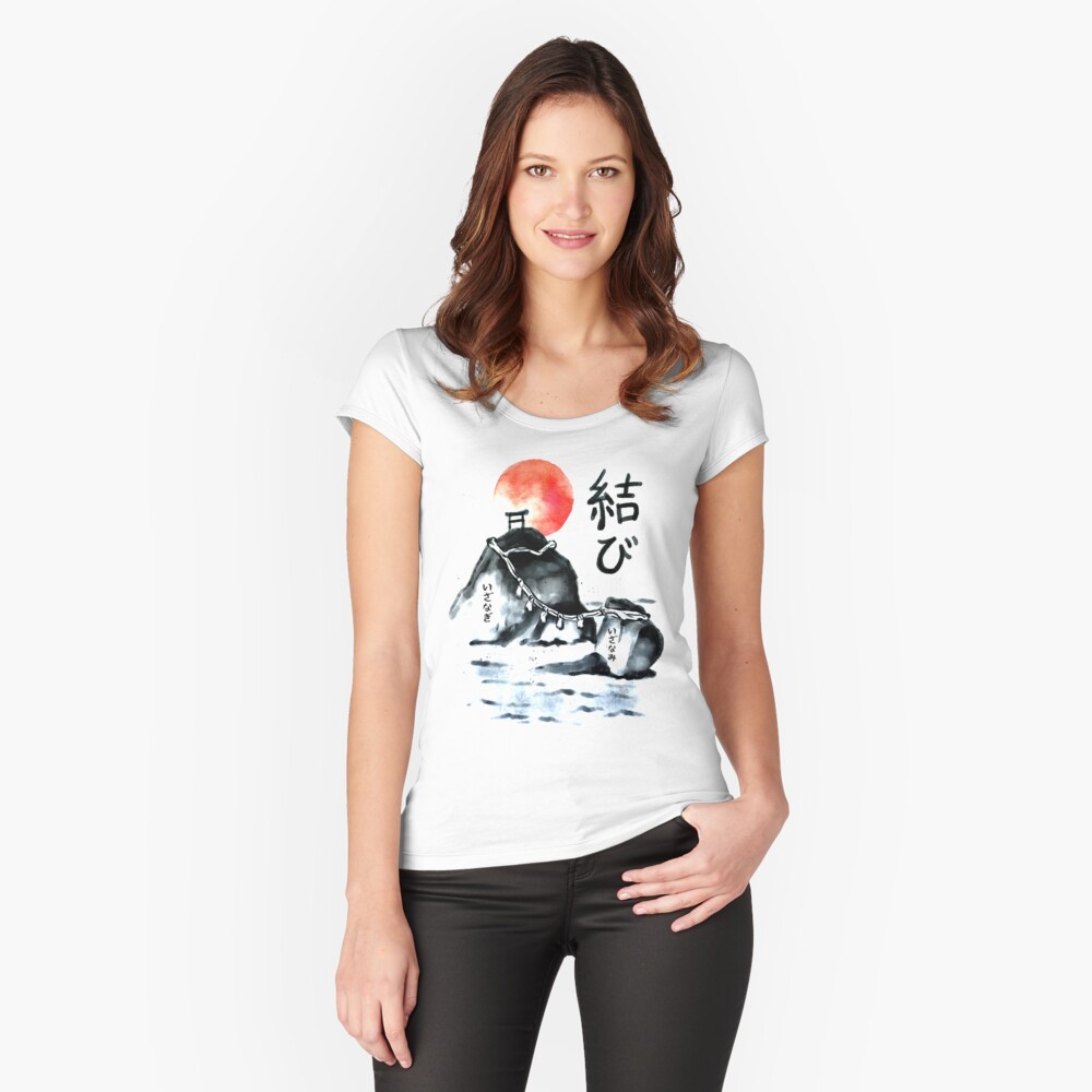 Vista previa del artículo con la obra «Camiseta entallada de cuello ancho», diseñado y vendido por Yoteformo.