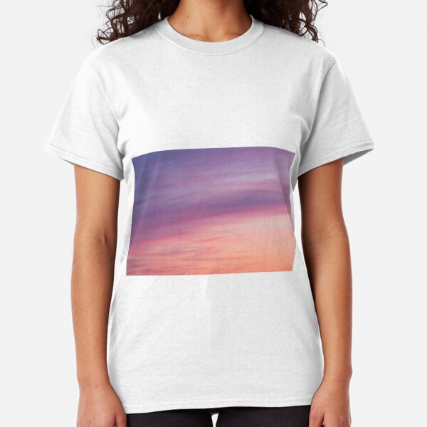 Colorful sunset clouds at dusk sky scape Classic T-Shirt