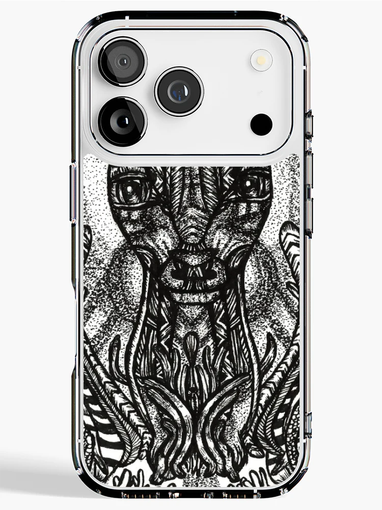 Thumbnail 1 of 5, iPhone Case, Patterned designed and sold by Alabaster-Ink.