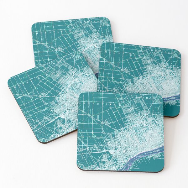 Item preview, Detroit Michigan 1905 green designed and sold by drawspots.