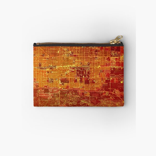 Item preview, Phoenix Arizona 1952 red old map antique artwork designed and sold by drawspots.