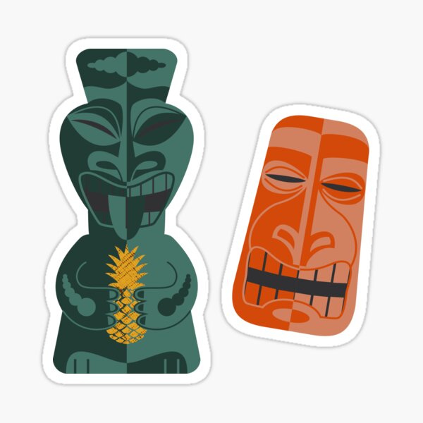 Mid Mod Tiki Sticker