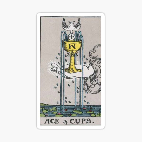 Item preview, Ace of Cups - Tarot Card (Rider Waite) designed and sold by DuncanWhitlock.