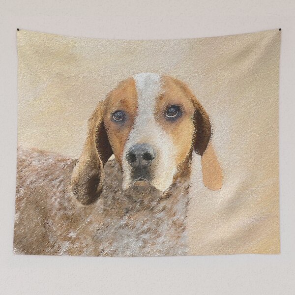 Item preview, American English Coonhound Painting - Original Dog Art designed and sold by alpendesigns.