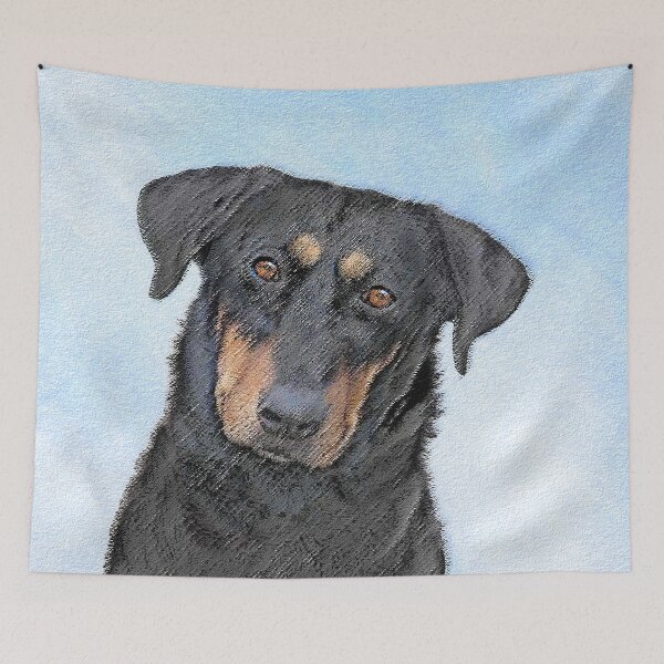 Item preview, Beauceron Painting - Cute Original Dog Art designed and sold by alpendesigns.