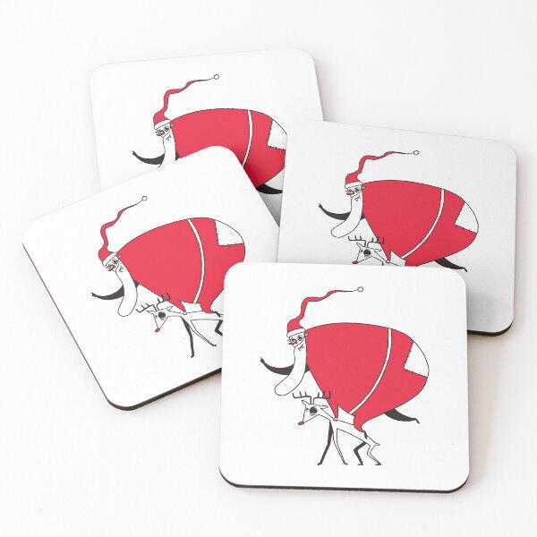 Item preview, Santa, reindeer, cartoon, christmas designed and sold by DerSenat.