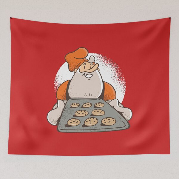 Item preview, Santa Claus, baking cookies, cookies designed and sold by DerSenat.