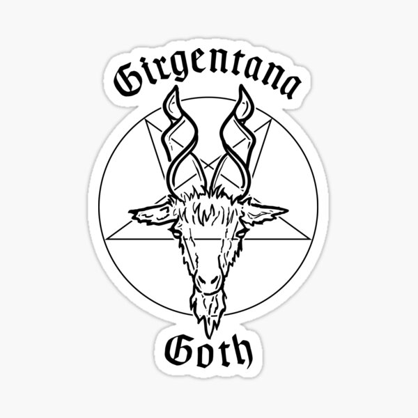 Girgentana Goth - Capra Girgentana Gotica Sticker