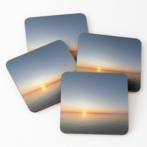 Item preview, Calm serene sunrise lake scenery designed and sold by Juhku.