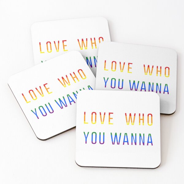 Item preview, LOVE WHO YOU WANNA (WHITE OUTLINE) designed and sold by SZN LR.