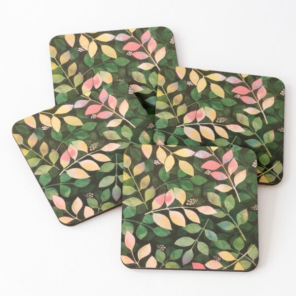 Item preview, Colorful Leaves Watercolor Art  designed and sold by Oirabot.