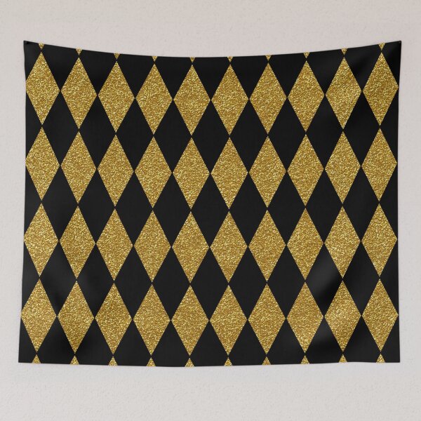 Item preview, Black and Gold Harlequin designed and sold by starrylite.