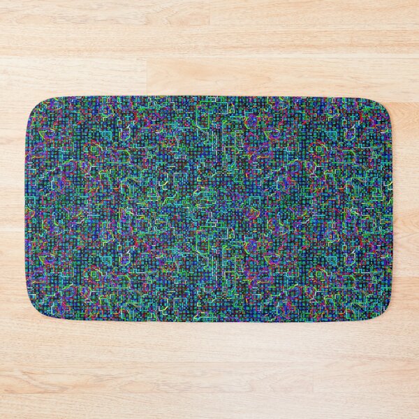 Item preview, Digital colorful seamless background artwork. Technological design, rainbow wires designed and sold by ikaDrawings.