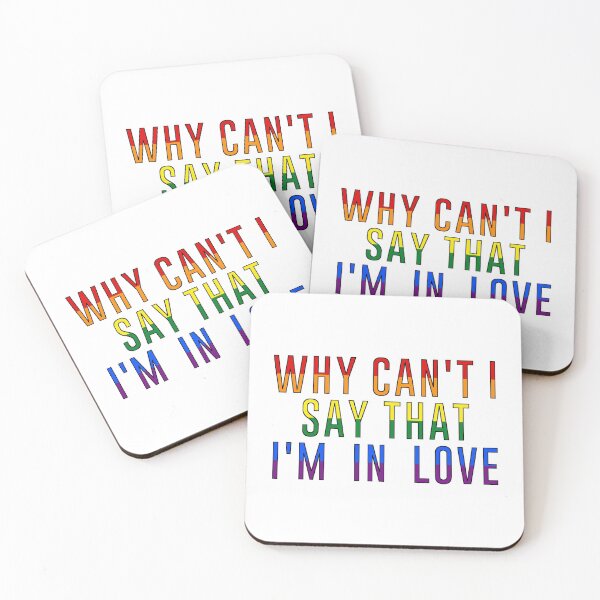 Item preview, WHY CAN'T I SAY THAT I'M IN LOVE (BLACK OUTLINE) designed and sold by SZN LR.