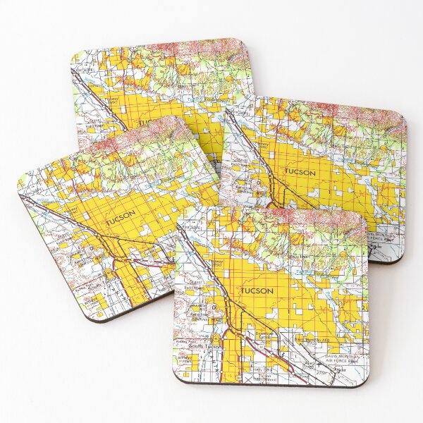 Item preview, Tucson Arizona Old Map designed and sold by drawspots.