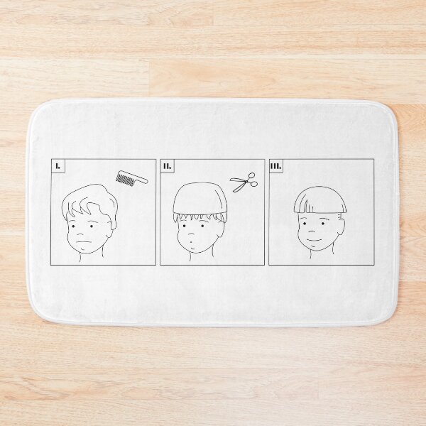 Item preview, Bowl Cut Funny Haircut Retro Instruction Design designed and sold by olivergraham.