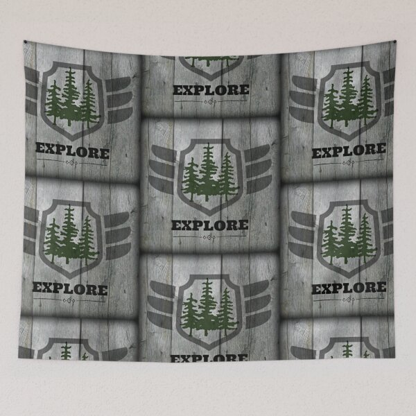 Item preview, Explore / North Country / Cottagecore / Cabin Life / Lake Life / Wanderlust / Pine Trees designed and sold by artenvironments.