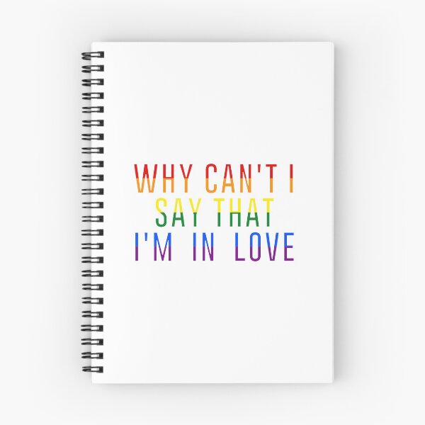 Item preview, WHY CAN'T I SAY THAT I'M IN LOVE (WHITE OUTLINE) designed and sold by SZN LR.