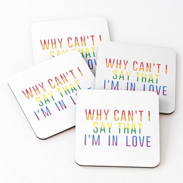 Item preview, WHY CAN'T I SAY THAT I'M IN LOVE (WHITE OUTLINE) designed and sold by SZN LR.